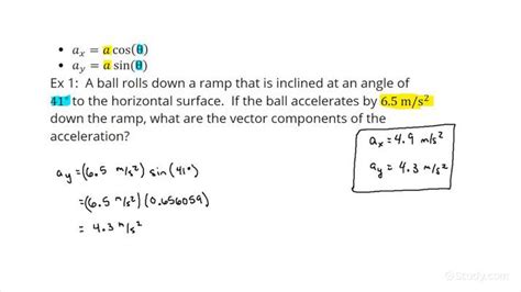 How to Calculate the Vector Components of an Object's Acceleration in Two Dimensions | Physics ...