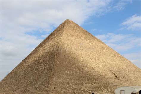 Khufu pyramid. stock photo. Image of desert, blue, nice - 166001350