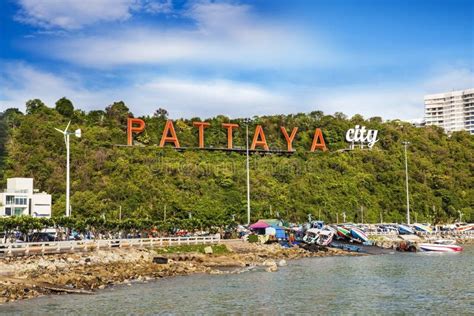 Pattaya Sign, Pattaya City, Thailand. Stock Image - Image of asian, city: 41240737