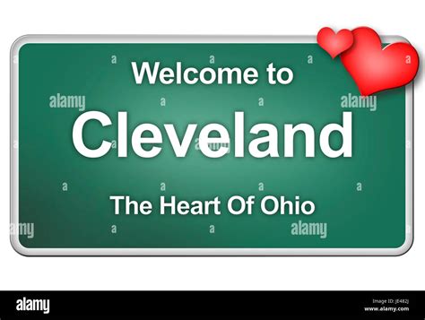 Welcome to cleveland ohio sign hi-res stock photography and images - Alamy