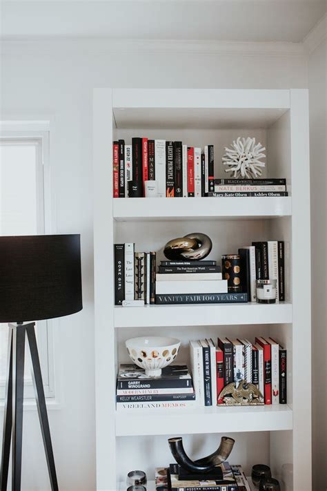 White + Black Bookshelf — Meg Biram | Bookshelves diy, Bookshelf design ...