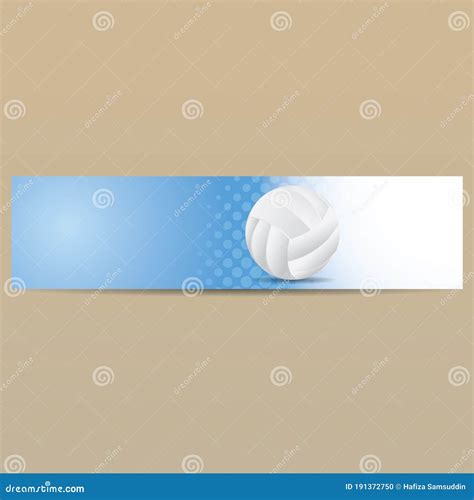 Volleyball Banner. Vector Illustration Decorative Design Stock Vector ...