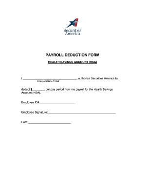 Payroll Deduction Form 2020-2024 - Fill and Sign Printable Template Online