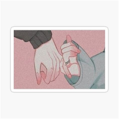 "vintage promise anime hands" Sticker for Sale by maryetaa | Redbubble