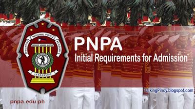 Qualifications / Initial Requirements for PNPA Admission - Talking Pinoy