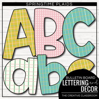 Spring Bulletin Board Letters and Decor | TpT