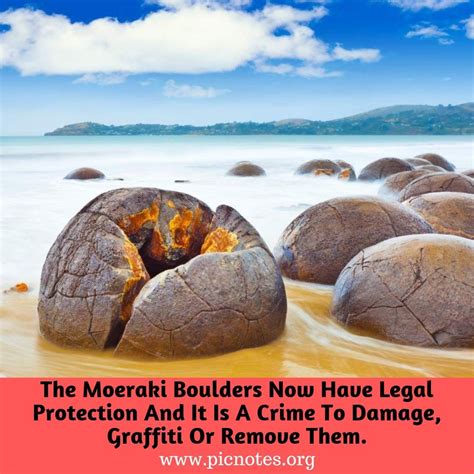 The Moeraki Boulders are unusually large and spherical boulders on Koekohe Beach near Moeraki on ...