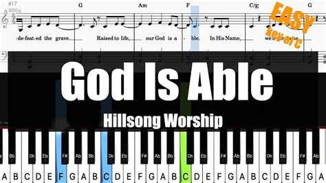 🎹Hillsong Worship - God Is Able (Key of C) | Sheet + Lyrics + Chords ...