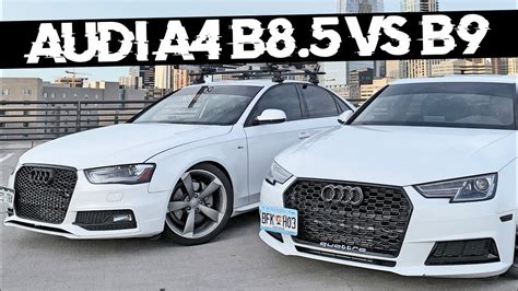 2017 Audi A4 B9 vs 2014 Audi A4 B8.5 Review - DRAG & ROLLING RACE // Simple Mods on a Car - YouTube