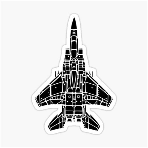 "F15 Eagle Fighter Jet" Sticker by bellavanceink | Redbubble