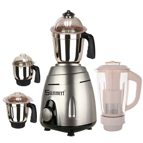 Sunmeet 1000 Watts Mixer Juicer Grinder with 4 Jar (1 Juicer Jar,1 Medium Jar,1 Large Jar and 1 ...