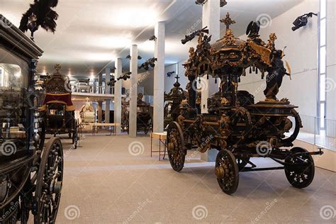 Intage Hearses in Interior of Museu De Carrosses Funebres Editorial Stock Image - Image of ...