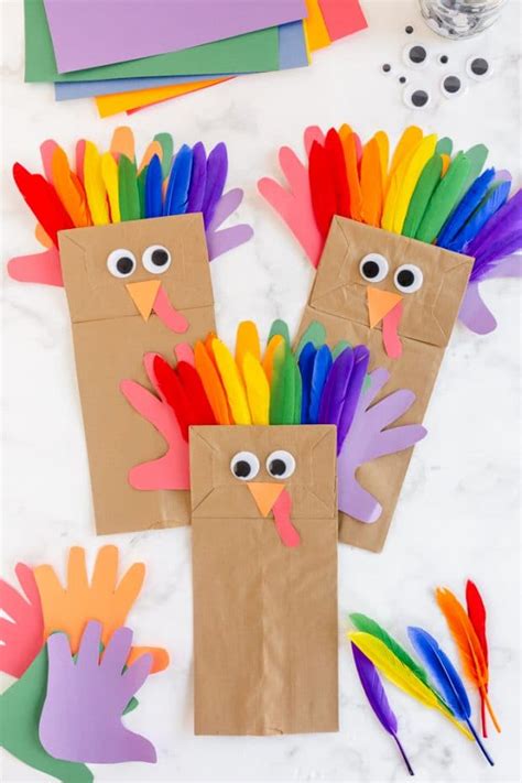 Paper Bag Turkey Craft - Made To Be A Momma