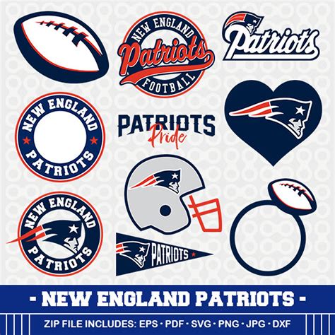 New England Patriots SVG File – Vector Design in, Svg, Eps, Dxf, and Jpeg Format for Cricut and ...