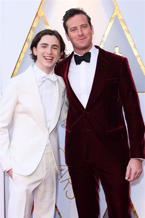 Timothée Chalamet and Armie Hammer at the 90th Oscar, 2018 | Handsome ...