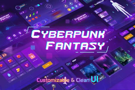 Fantasy Cyberpunk UI Pack | 2D GUI | Unity Asset Store