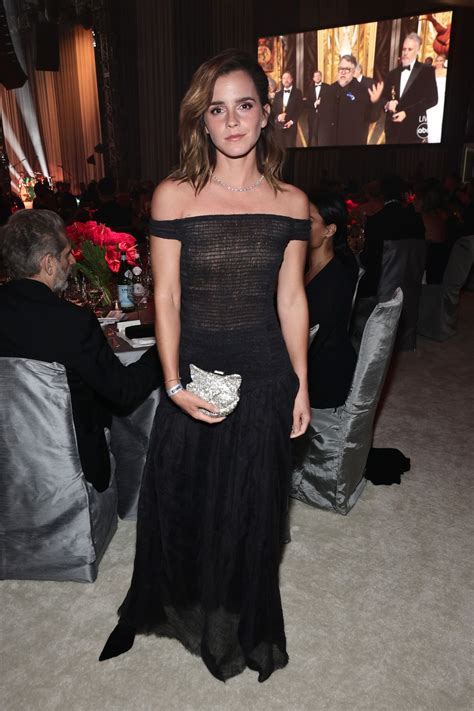 Emma Watson just made a rare appearance at an Oscars party