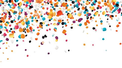 Premium Photo | Vector colored carnaval confetti flying on white backgGenerative AI