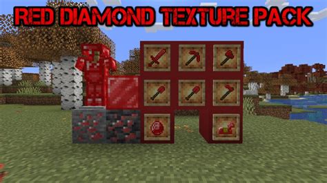 Red Diamond Texture Pack 1.20.2/1.20.1/1.20/1.19.2/1.19.1/1.19/1.18/1. ...