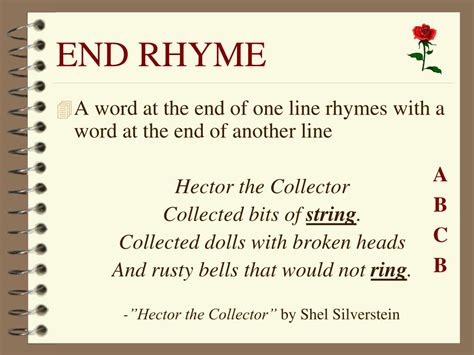 End Rhyme In Poetry