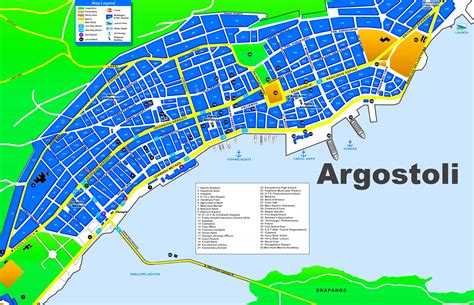 Argostoli tourist map