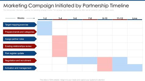 Marketing Campaign Initiated By Partnership Timeline Partner Marketing Plan Ppt Template ...