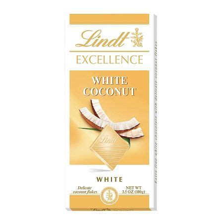 Dive into the refined richness of the Lindt EXCELLENCE Coconut White ...