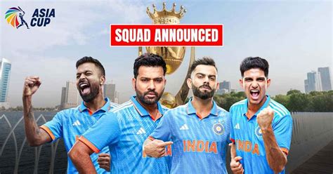 India Asia Cup Squad 2023 | India Squad Asia Cup 2023 Players List ...