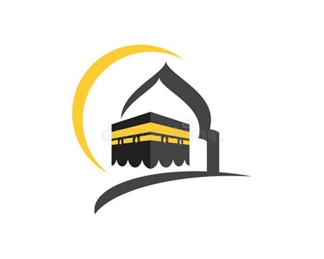 Kaaba Vector Illustration Icon Stock Vector - Illustration of hejaz, landmark: 146163902