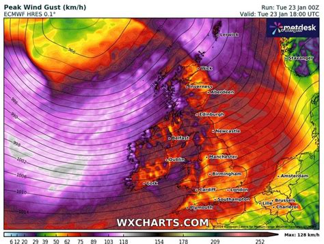 Scots warned to stay indoors amid travel disruption & ‘danger to life’ warnings as Storm Jocelyn ...