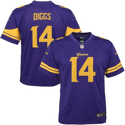 Stefon Diggs Minnesota Vikings Nike Youth Color Rush Game Jersey - Purple