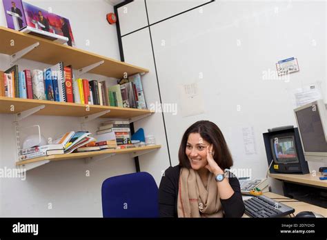 BBC News presenter Mishal Husain at Television Centre prepares to ...