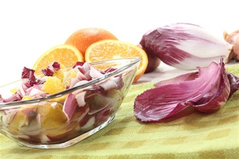 Fresh red Chicory salad stock image. Image of tasty, slimming - 23575175