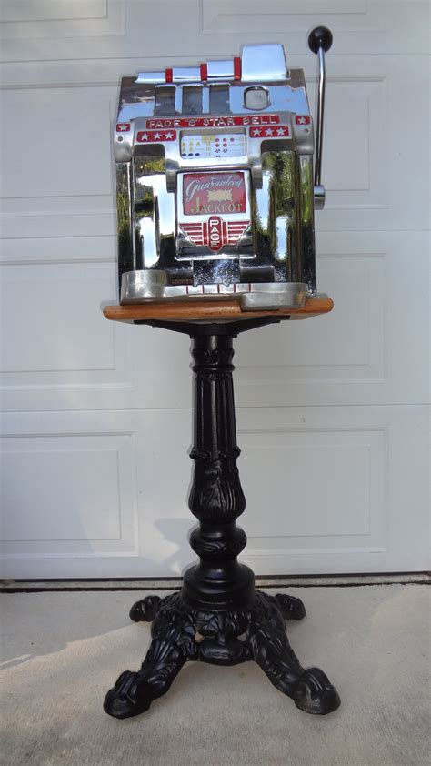 Time Period Slot Machine Cast Iron Stand | Gameroom Show