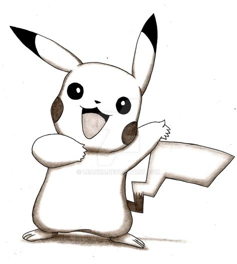 Pikachu Drawing by LeanRB on DeviantArt