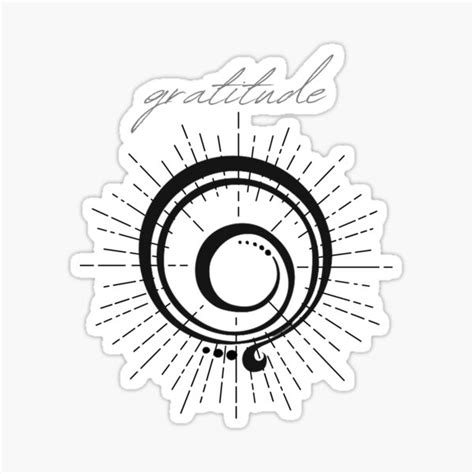 "Gratitude " Sticker for Sale by adlibmaria | Redbubble