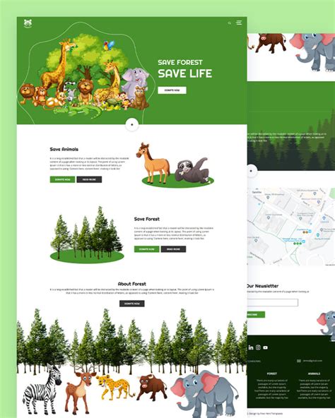 Foanimal – Forest Website Template Free Download