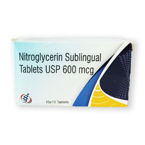 Nitroglycerin Sublingual Tablets - Zyrex Healthcare