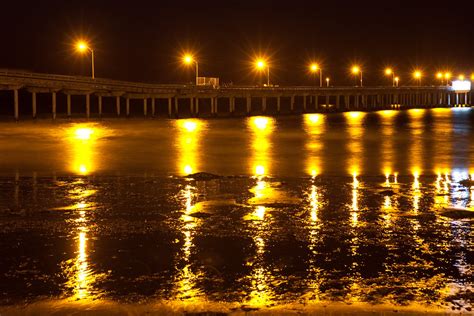 Ocean Beach Pier at night | best viewed below View On Black | Flickr