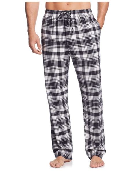 Polo ralph lauren Men's Plaid Flannel Pajama Pants in Gray for Men ...