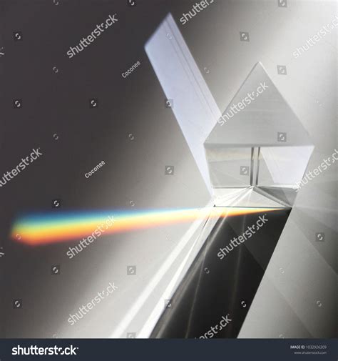 Sunlight Through Prism On Dark Background Stock Photo 1032926209 | Shutterstock