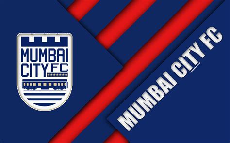 Mumbai City Fc, 4k, Logo, Material Design, Blue Red - Logo Mumbai City ...