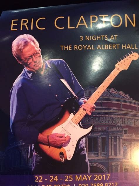 Eric Clapton Tickets x 2 - Royal Albert Hall - Monday 22 May 2017 London £375 | in Tower Bridge ...