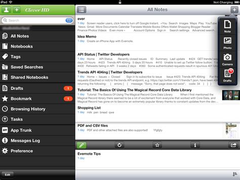 Clever - iPad - English - Evernote App Center