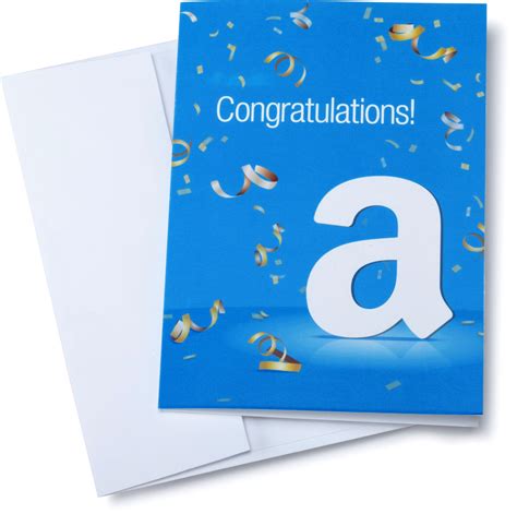 Amazon.com $35 Gift Card in a Greeting Card Congratulations Design ...