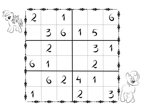 Sudoku Vorlagen für Kinder 6x6 kostenlos herunterladen und drucken