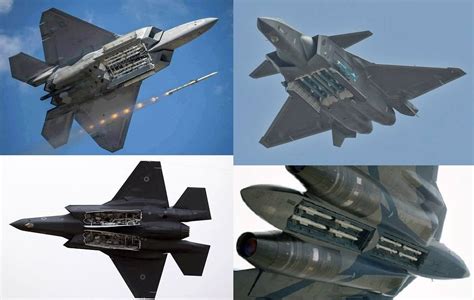 Su-57 internal weapon bay compared... - Su-57 Nato name Felon