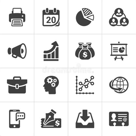 Trendy Business and Economics Icons Set 2. Vector Stock Vector - Illustration of label, paper ...