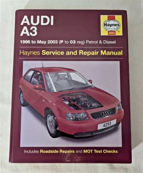 HAYNES SERVICE AND Repair Manual - Audi A3 1996 to May 2003 (P to 03 ...