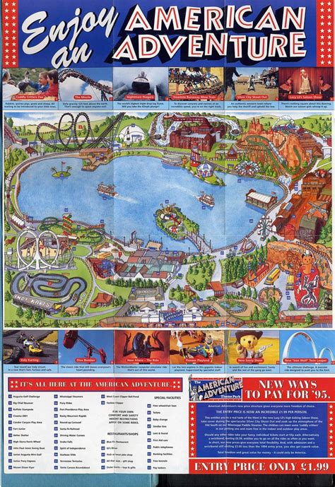 American Adventure Theme Park 1995 map | vintageslides.com | Flickr